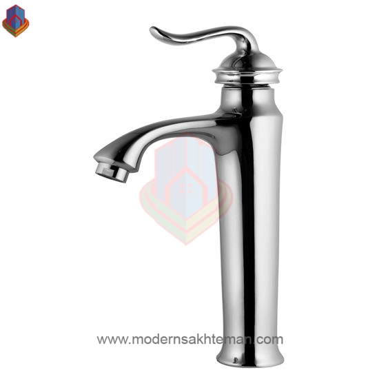 0001463_-_550 شیر روشویی پایه بلند پدیده مدل الگانت کروم - Image 1