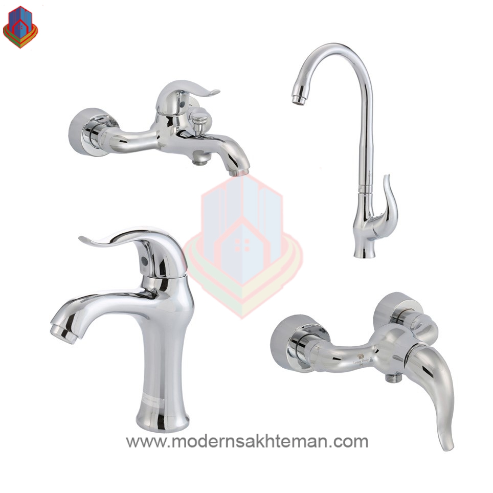 0016430 ست کامل شیرآلات جزیره مدل پرنس کروم - Image 1