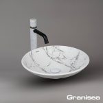 کاسه روشویی مارمونایت سفید کد 136