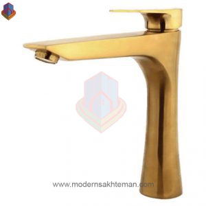 شیر روشویی بلند راسان مدل آتیس طلایی