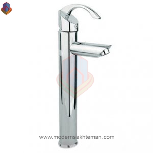 شیر روشویی بلند راسان مدل تیتانیوم کروم