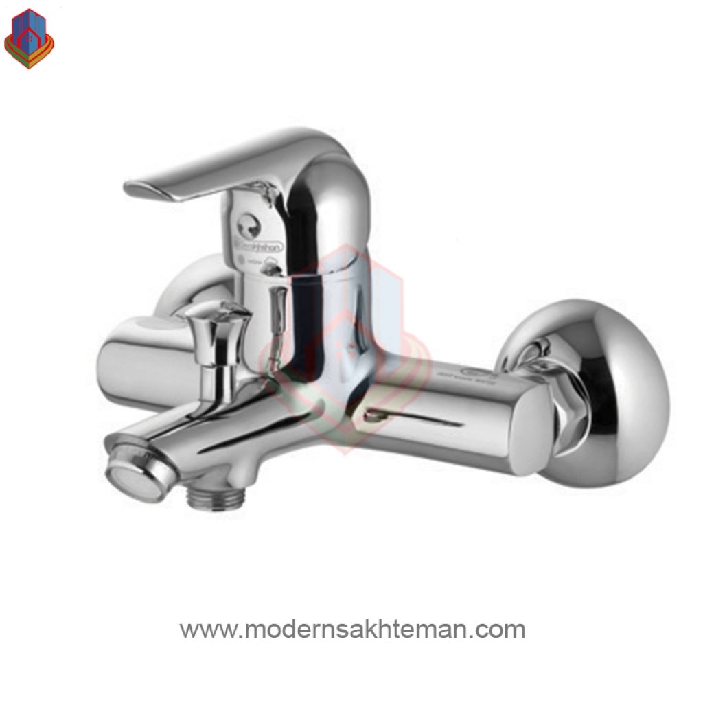 1101 شیر دوش حمام کروم درخشان مدل کاج - Image 1