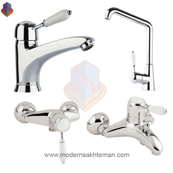 121001644 ست شیرآلات کرومات مدل فانتزی - Image 1