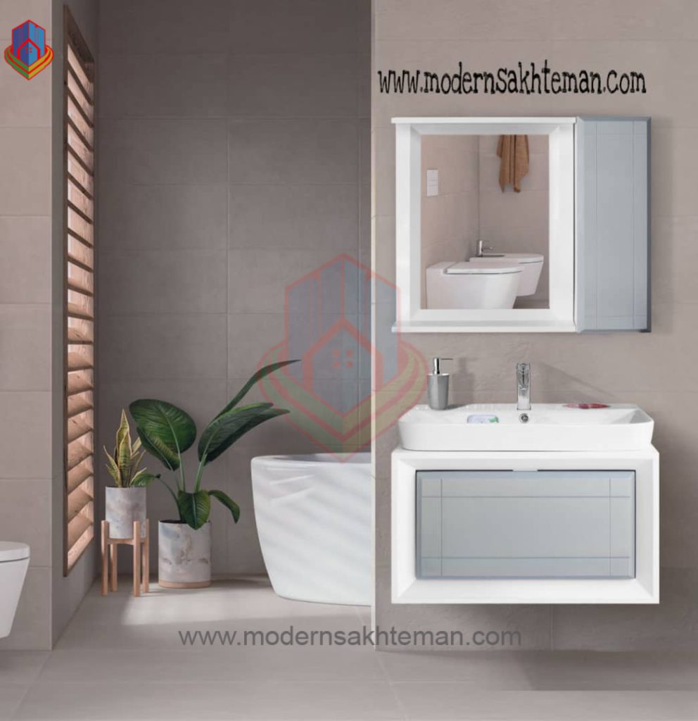 14 روشویی کابینتی مدرن پرسپولیس مدل یونیک 70 دیواری