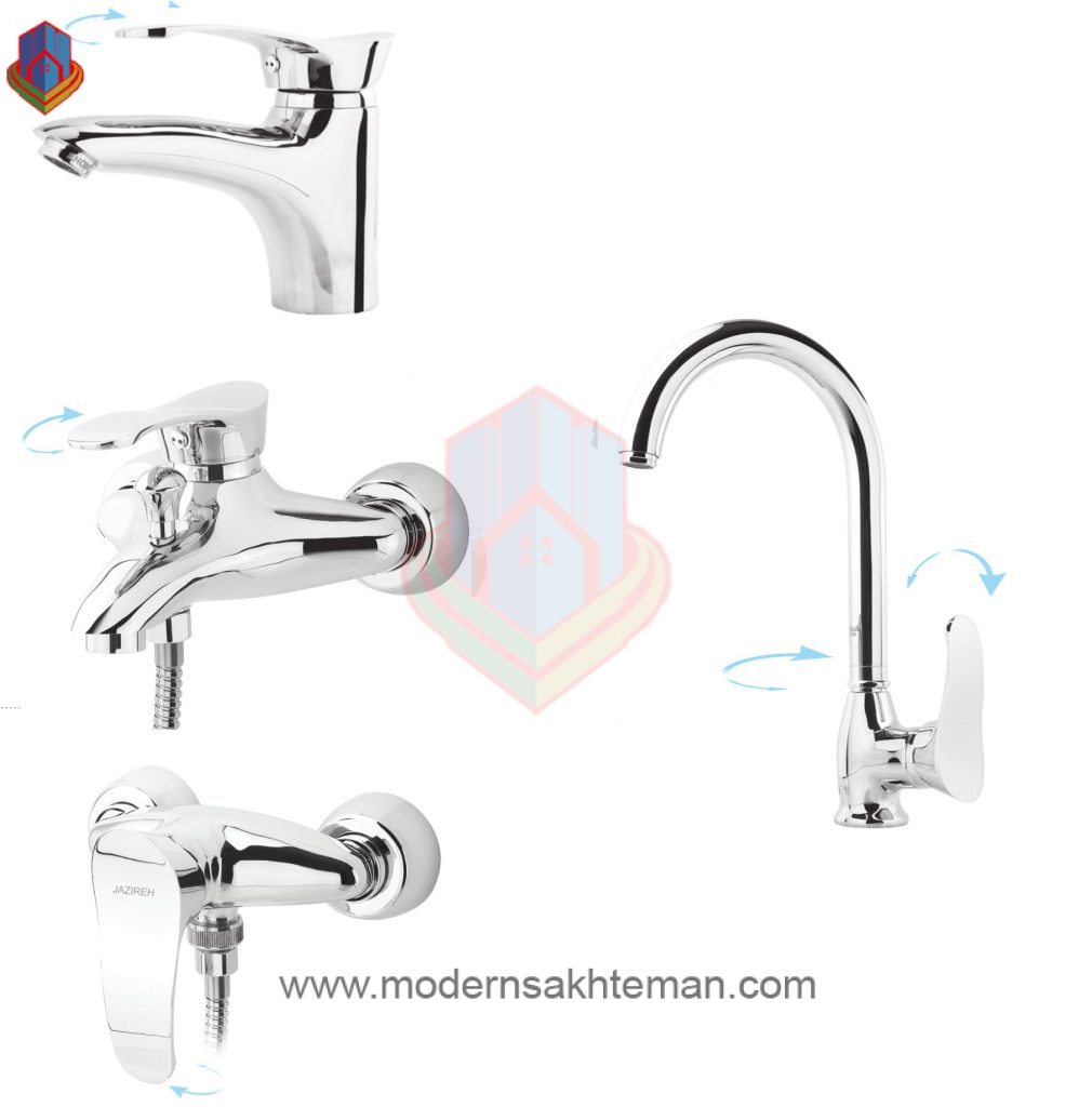 1654094205_34919 ست کامل شیرآلات جزیره مدل بهار کروم - Image 1