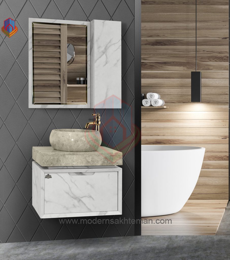 17 روشویی کابینتی پرشین مدل میلان سفید - Image 1