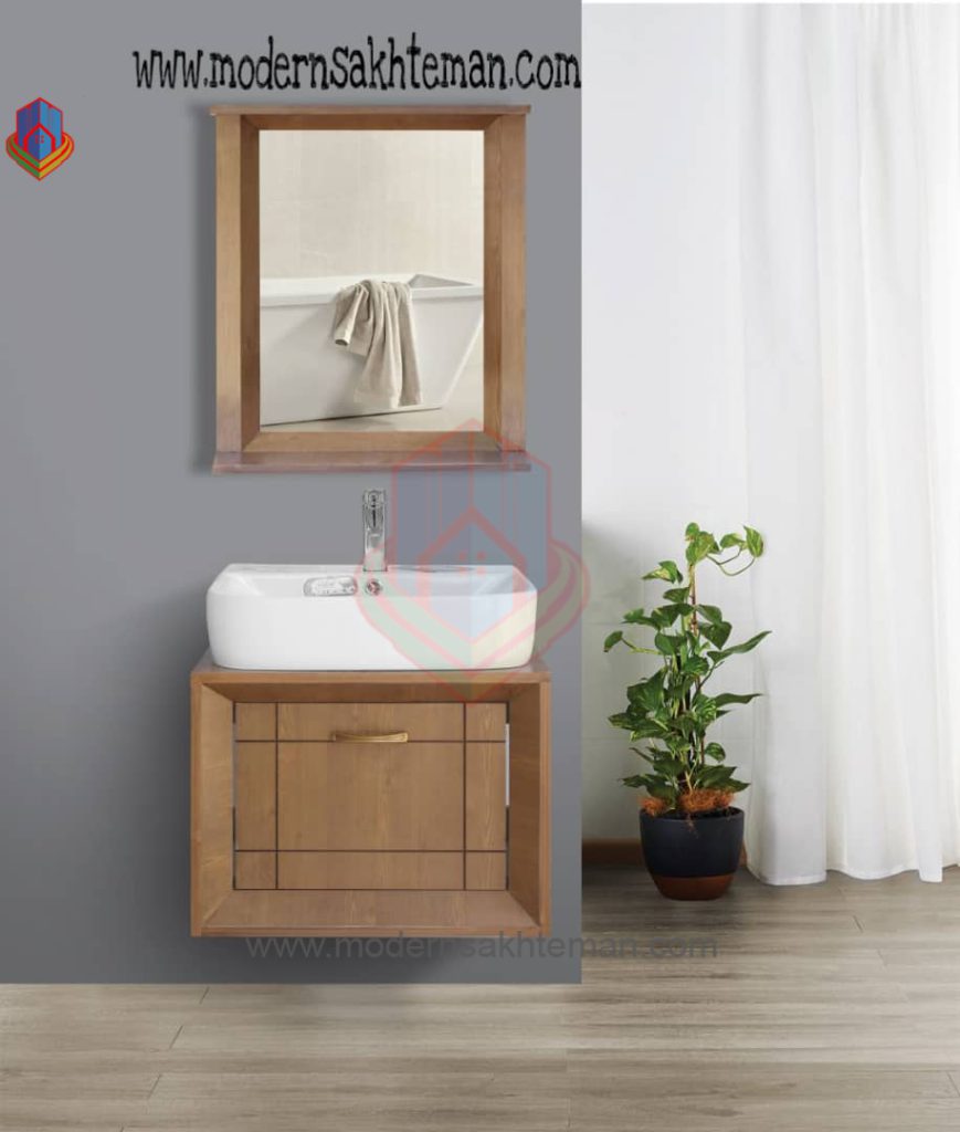 19 روشویی کابینتی طرح چوب پرسپولیس مدل یونیک 50