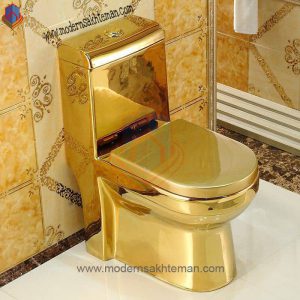 توالت فرنگی لوکس طلایی مدل YB036FG