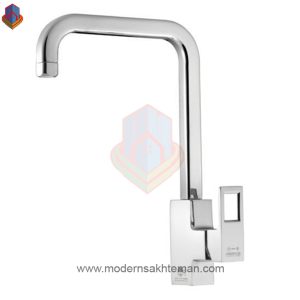 شیر ظرفشویی کروم درخشان مدل جزیره