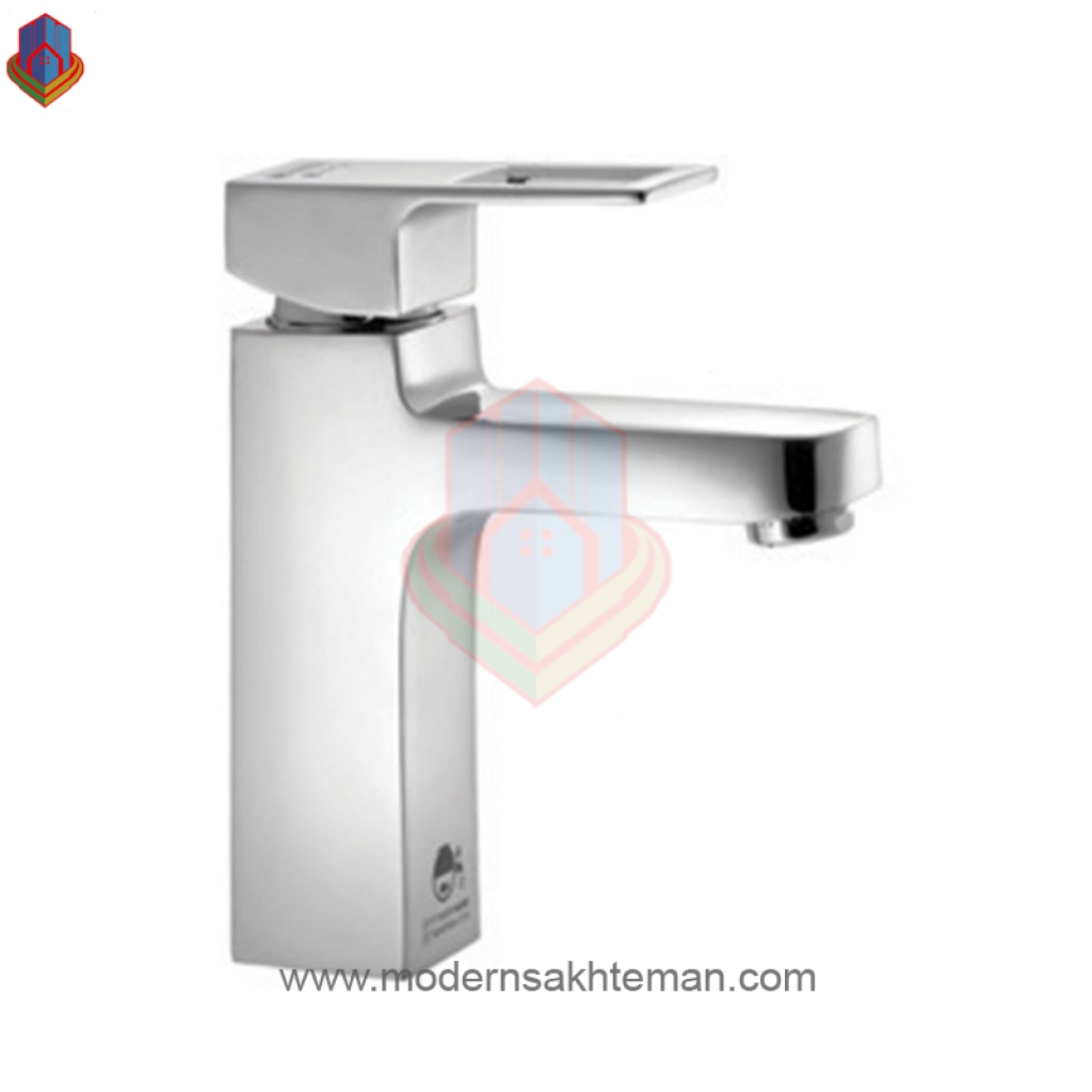 2203 شیر روشویی کروم درخشان مدل جزیره - Image 1