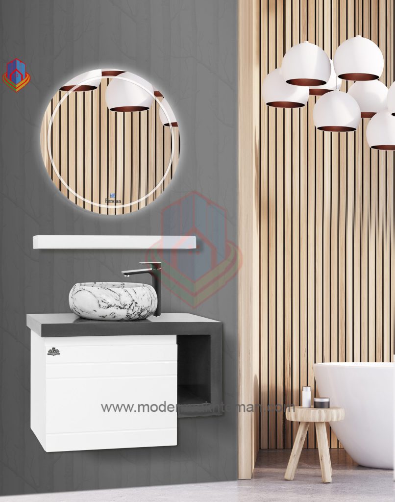 27 روشویی کابینتی پرشین مدل رایان سفید - Image 1