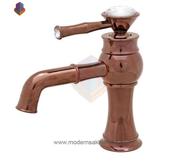 3070664 شیر روشویی کرومات مدل لاکچری رزگلد - Image 1