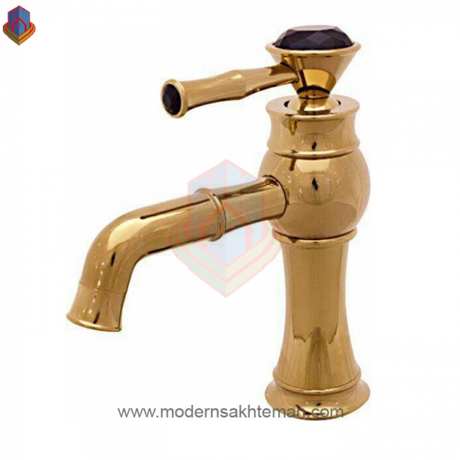 3070734 شیر روشویی کرومات لاکچری طلایی - Image 1