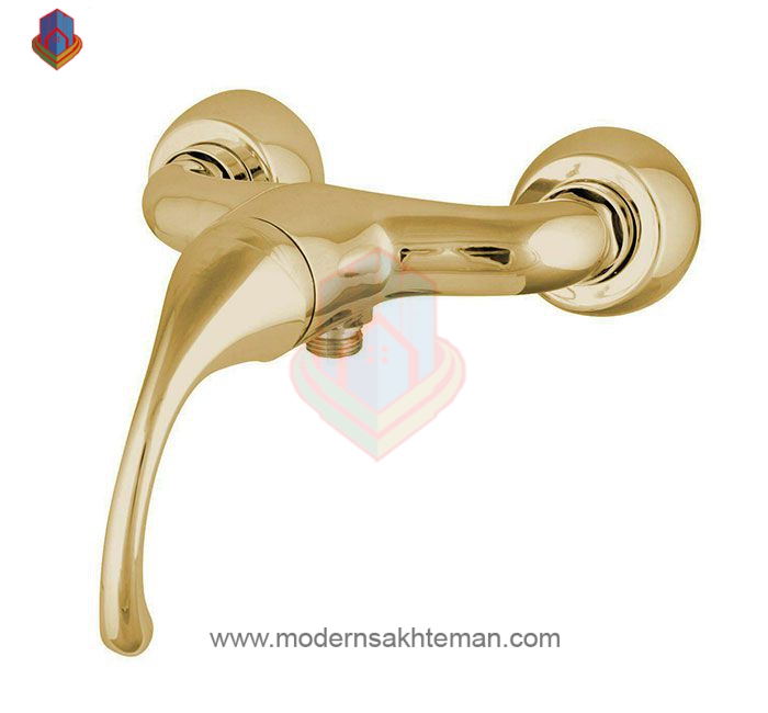 3077025 شیر توالت کرومات مدل فابیا طلایی - Image 1