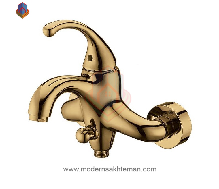 3077094 شیر حمام کرومات مدل فابیا برنزی - Image 1