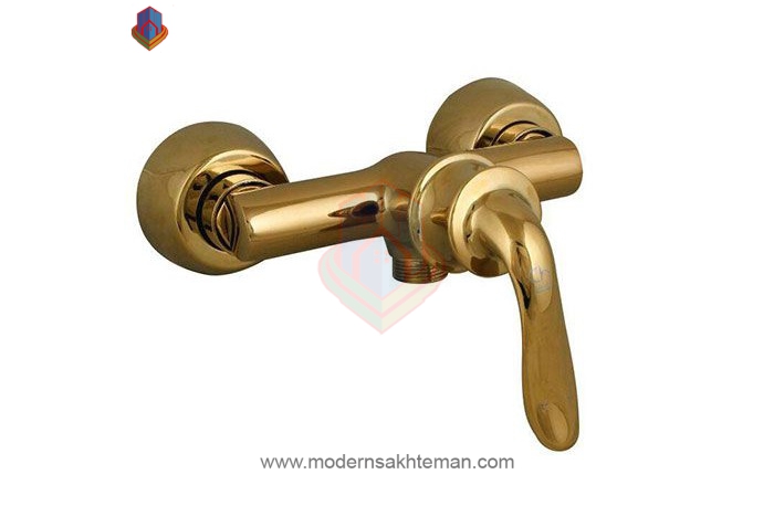 3081639 شیر توالت کرومات مدل ریما طلایی - Image 1