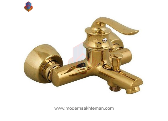 3081641 شیر حمام کرومات مدل ریما طلایی - Image 1