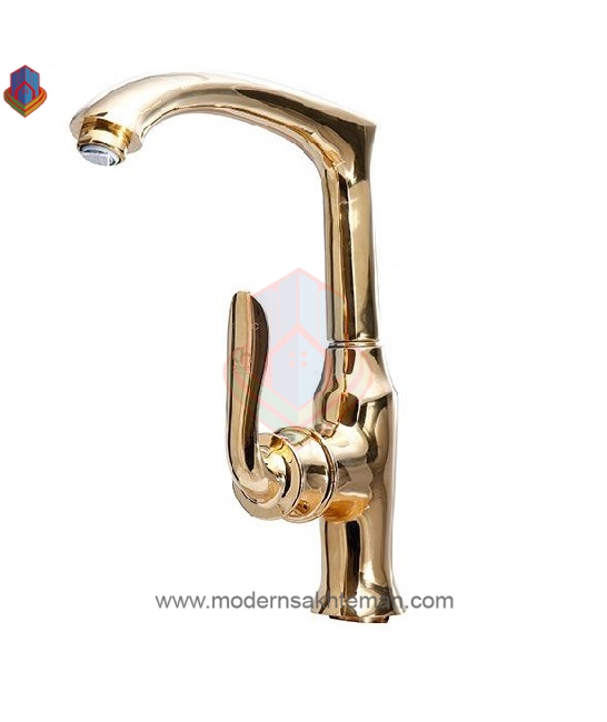 3083689 شیر ظرفشویی کرومات مدل پاریس طلایی - Image 1