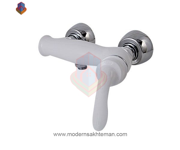 3083738 شیر توالت کرومات مدل پاریس سفید کروم - Image 1