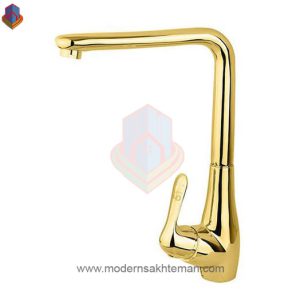 شیر ظرفشویی کرومات مدل یاتو طلایی