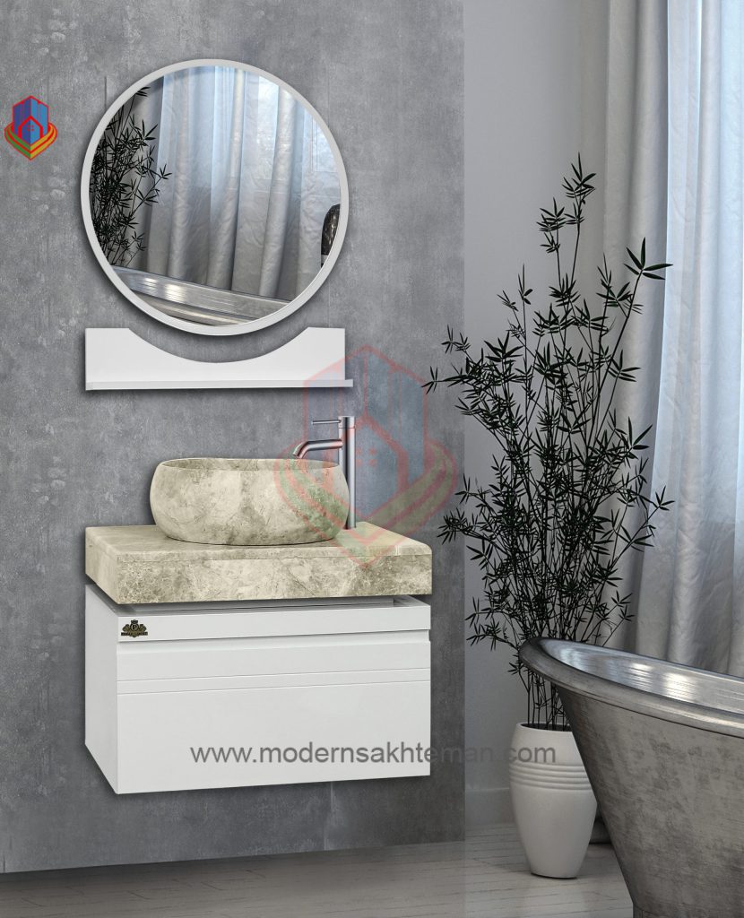 43 روشویی کابینتی پرشین مدل پترا سفید - Image 1