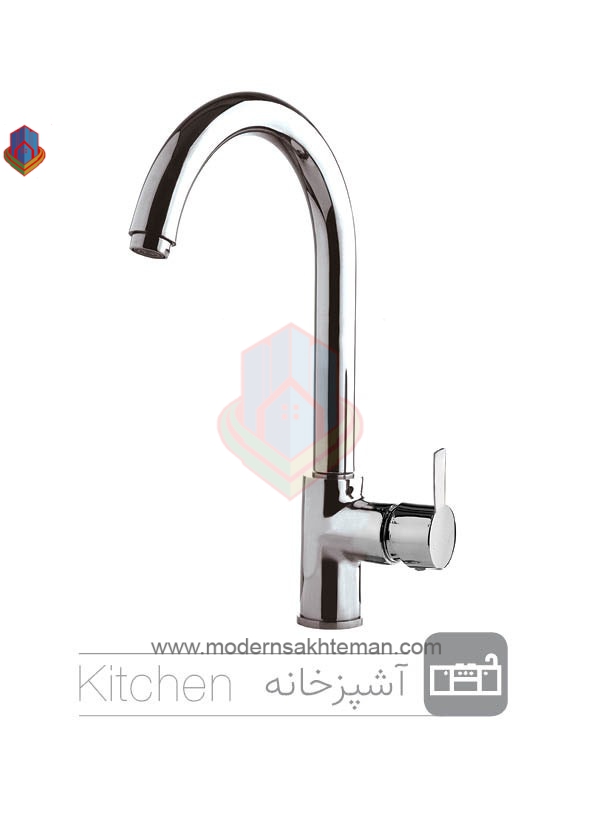 5 شیر سینک کیسر مدل راشا کروم