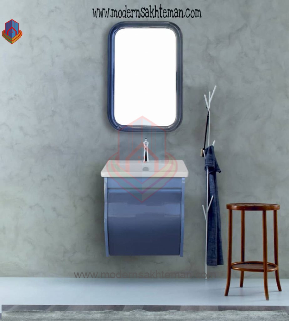 5 روشویی کابینتی مدرن پرسپولیس مدل کاپریس 45 آبی