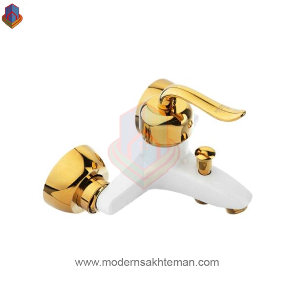 586aaf3fa50fdc663cb9fd1837ed8b713c6fa9f9_1629722970 شیر حمام رز مدل بیزانس سفید طلایی - Image 1