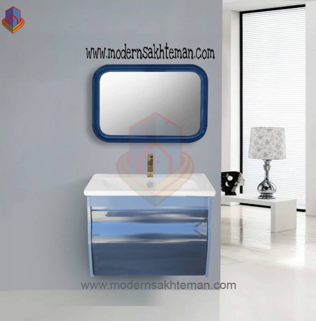 7 روشویی کابینتی مدرن پرسپولیس مدل کاپریس 65 آبی