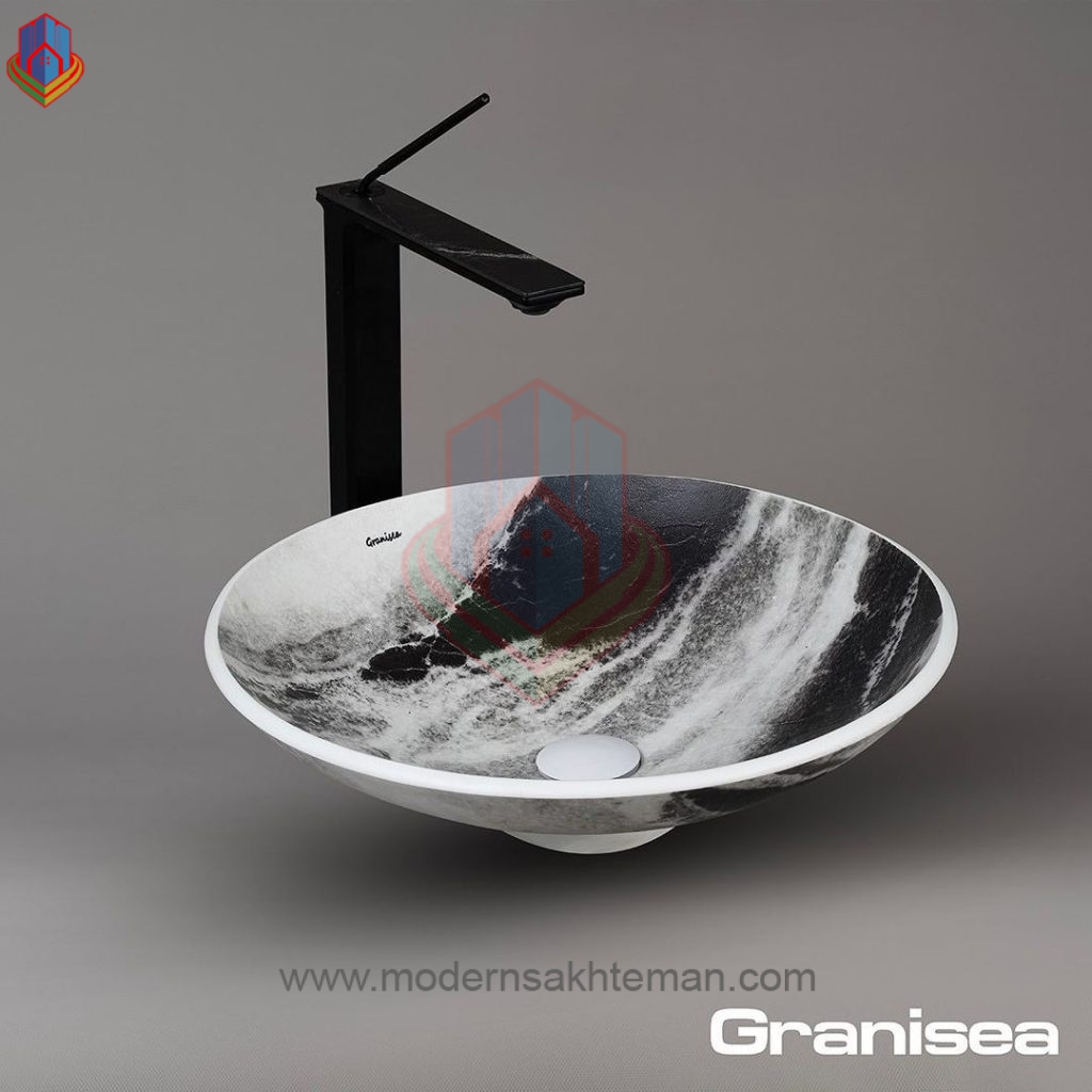 771576c6f6d2487dbeed9e6166293ea3 کاسه روشویی مارمونایت سفید کد 134 - Image 1