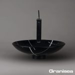کاسه روشویی مارمونایت مشکی کد 135 - Image 2