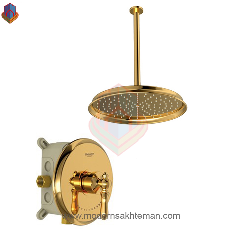 9_8wkaF7L0krNNdy شیر حمام توکار شودر مدل زیگموند طلایی تیپ 1 - Image 1