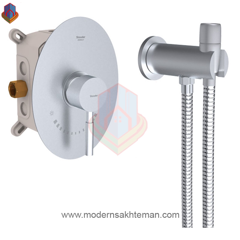 FuwcHveUEVRhiBNw شیر توالت توکار شودر مدل روگن کروم مات - Image 1