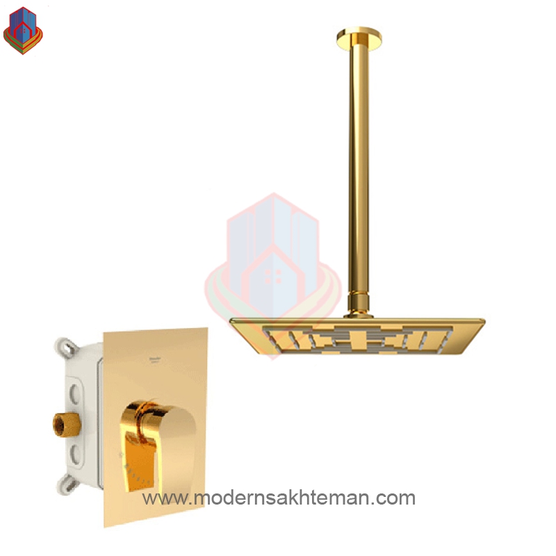 Hf0IaXypk6dDkyhP شیر حمام توکار شودر مدل رومر طلایی تیپ 1 - Image 1