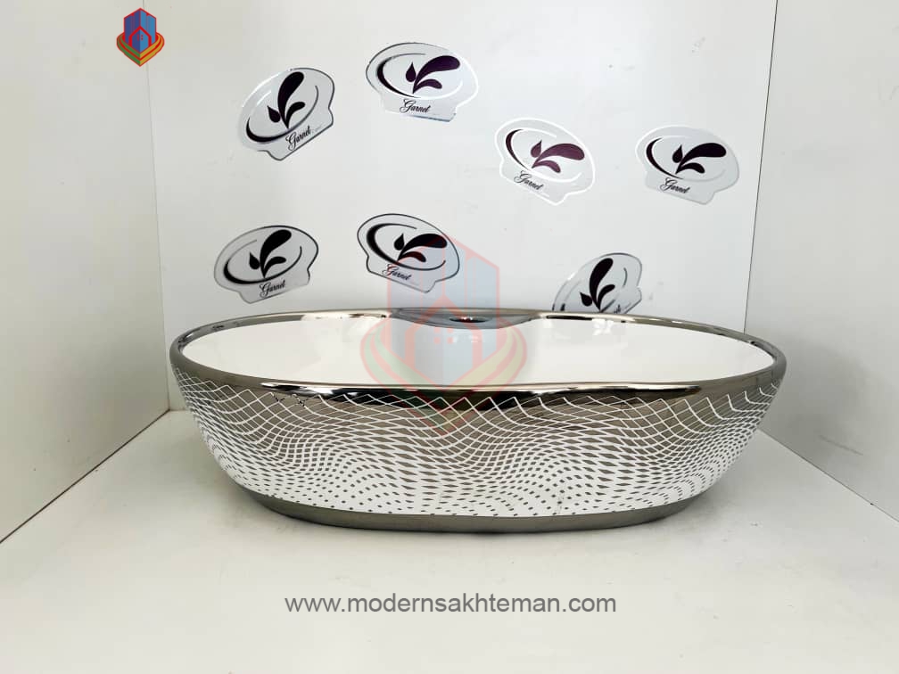 IMG-20220810-WA0004 کاسه روشویی کوتینگ سفید کروم مدل 3141 - Image 1