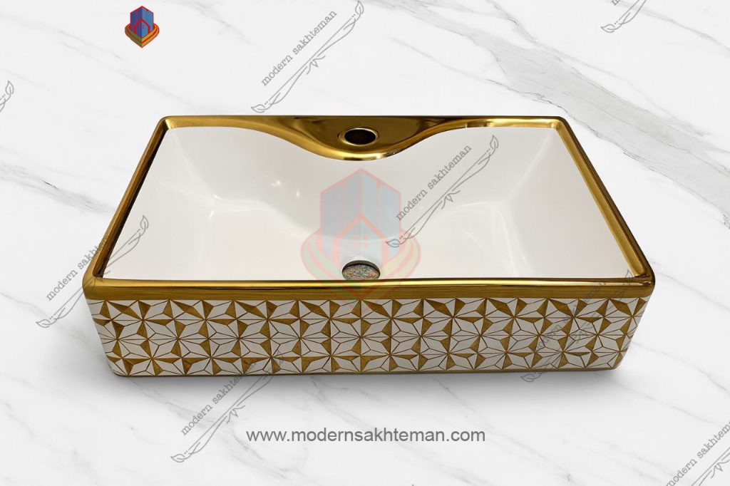 IMG_20250810_164559_703 کاسه روشویی کوتینگ سفیدطلایی مدل ۳۲۰۴ - Image 1