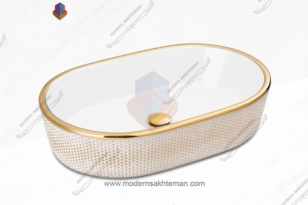 IMG_20250810_164706_776 کاسه روشویی کوتینگ سفیدطلایی مدل ۳۲۱۶ - Image 1