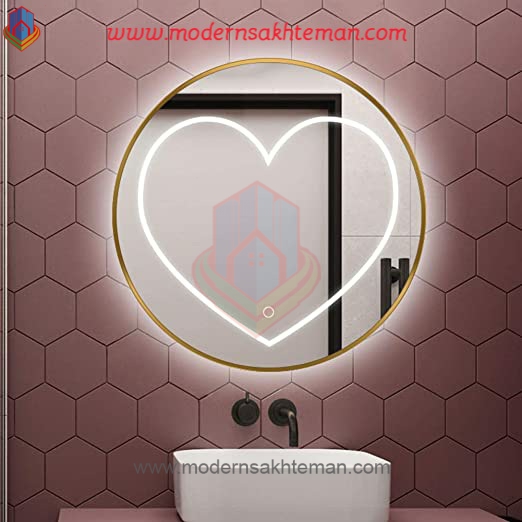 Mirror circle Smart Backlitgt Mirror C208 آینه بک لایت هوشمند میرور (Mirror) کد C208