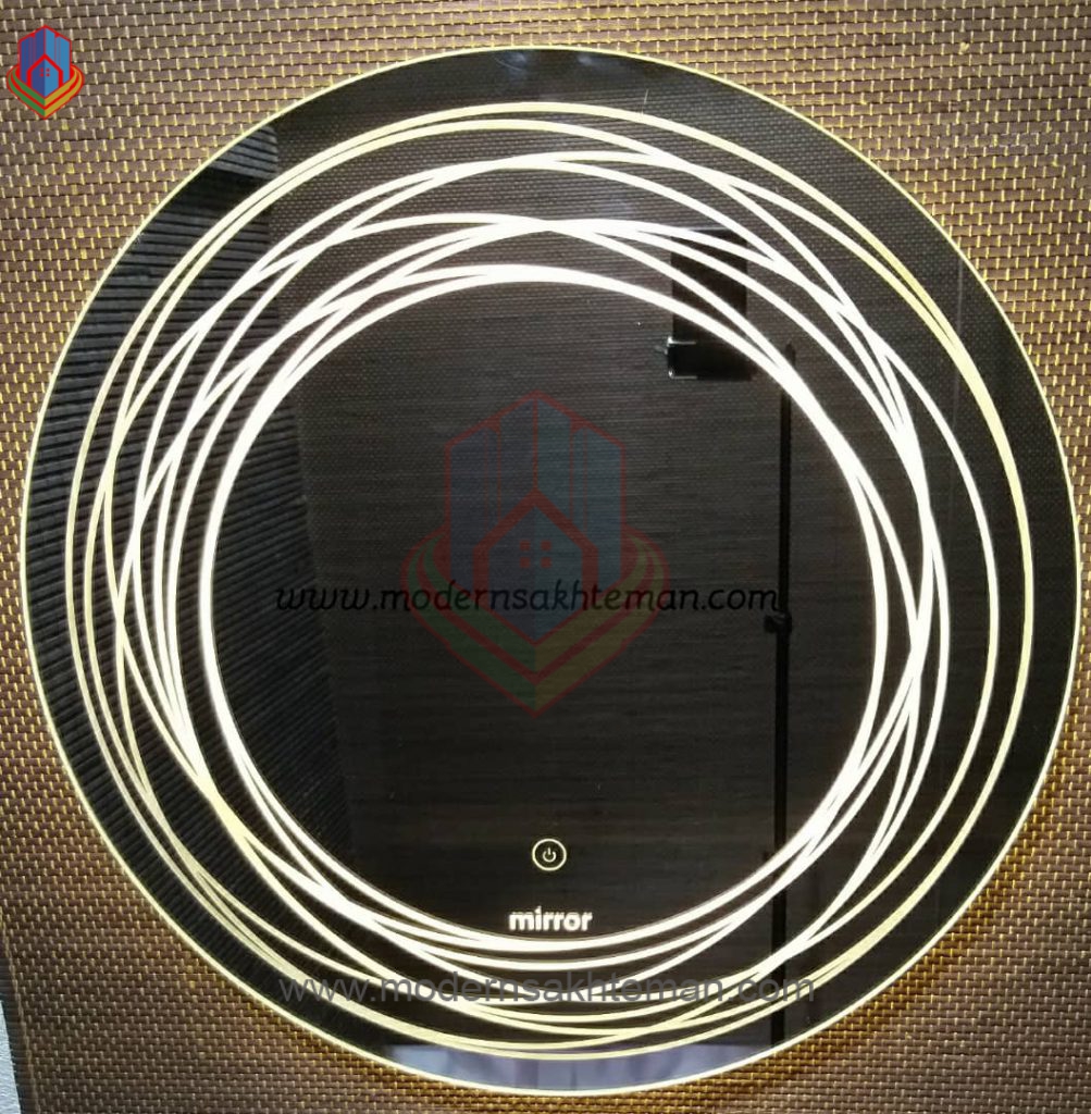 Mirror circle Smart Backlitgt Mirror C217 آینه بک لایت هوشمند میرور (Mirror) کد C217