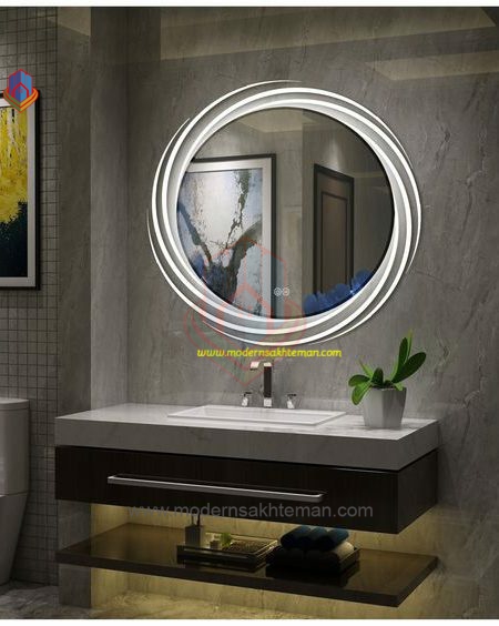 Mirror circle Smart Backlitgt Mirror C220 آینه بک لایت هوشمند میرور (Mirror) کد C220