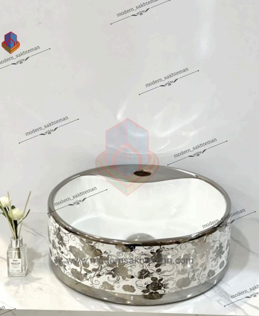 Photo_1648146837119 کاسه روشویی کوتینگ سفید کروم مدل 3069 - Image 1