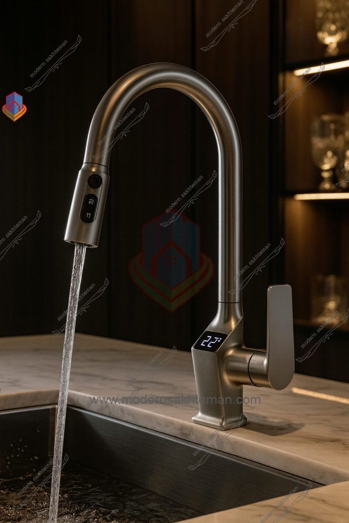 Photo_1757512021765 شیر ظرفشویی شاوری با نمایشگر دما مدل 2030 - Image 1