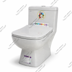 توالت فرنگی طوسی گاتریا مدل ساترون - Image 5