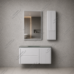 روشویی کابینتی لوکس کریستالی طوسی مدل ۲۰۲۱