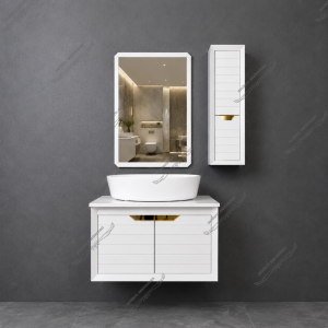 روشویی کابینتی لوکس سفید طلایی مدل 2022