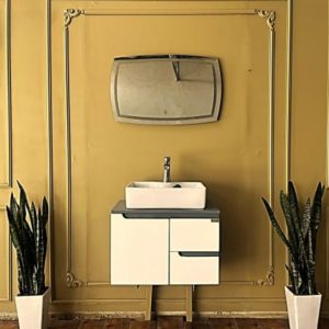 روشویی کابینتی لوکس سفیدطوسی کد A125