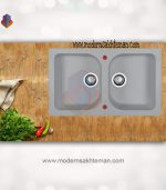 سینک گرانیتی دو لگن شاین کد 401