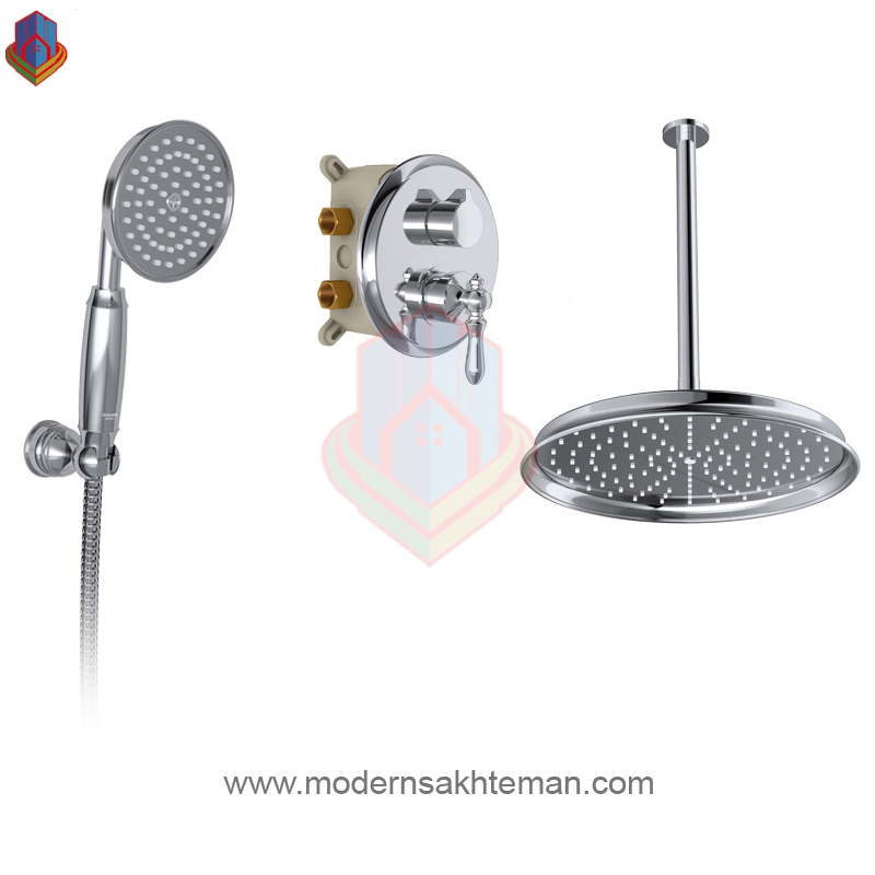 ZWaXzuydd1dp5T1r شیر حمام توکار شودر مدل زیگموند کروم تیپ 3 - Image 1
