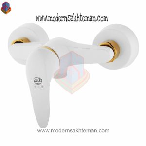 شیر توالت کی اند دی مدل آریل سفید طلایی