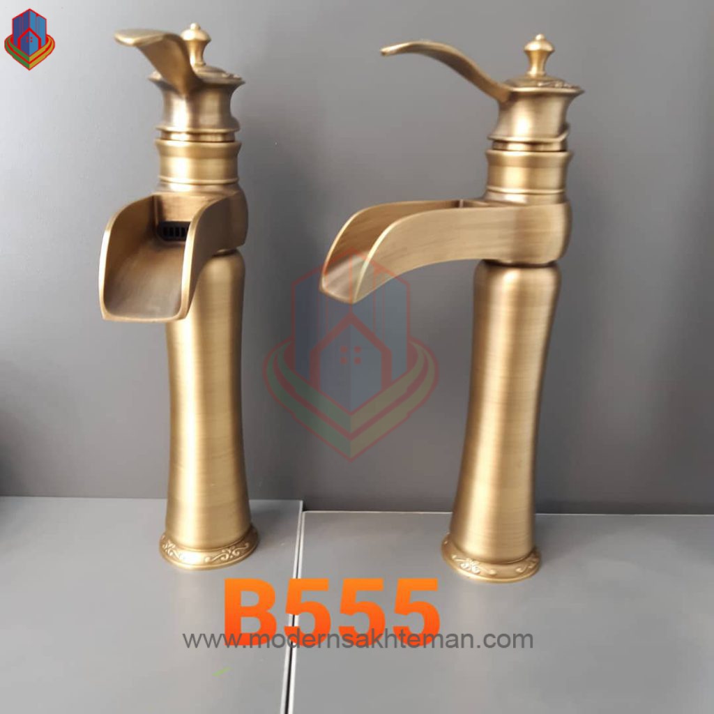 b555 شیر روشویی شیر روشویی لوکس زیتونی مدل B555